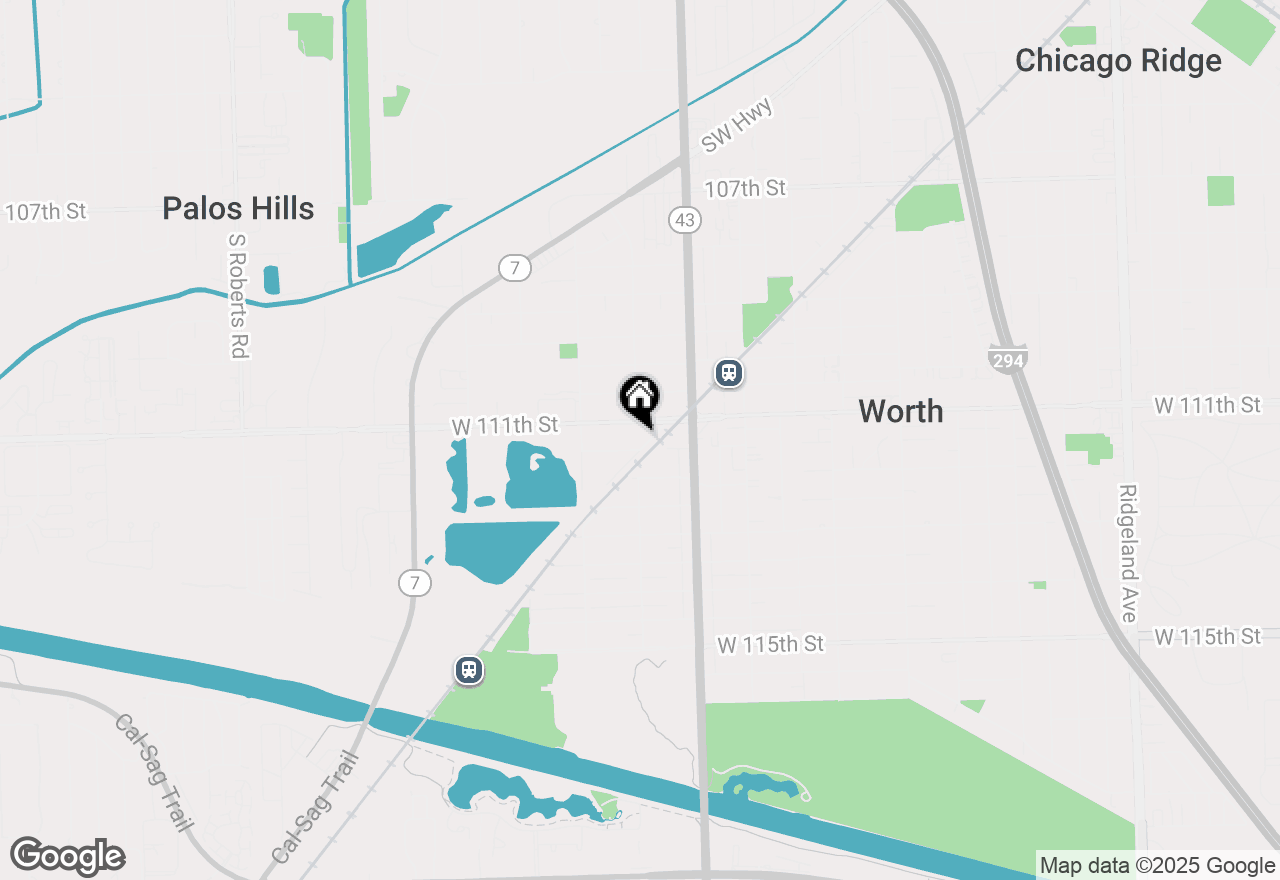 Map of 11130 S Columbus Drive, Worth, IL 60482
