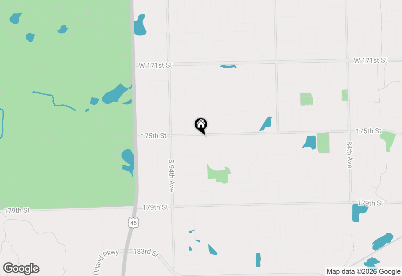 Map of 9201 175th Street, Tinley Park, IL 60487