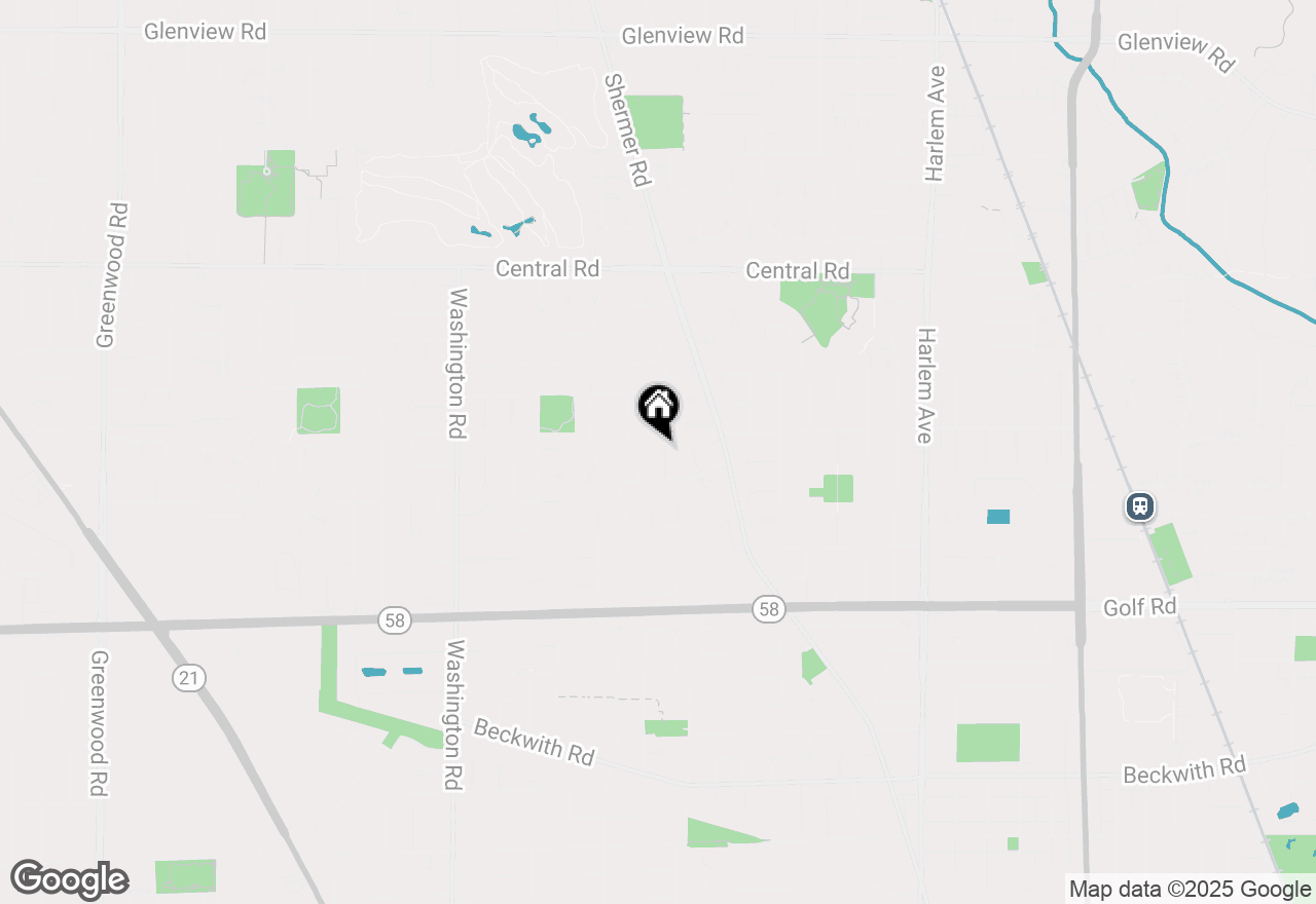 Map of 2328 Greenfield Drive, Glenview, IL 60025