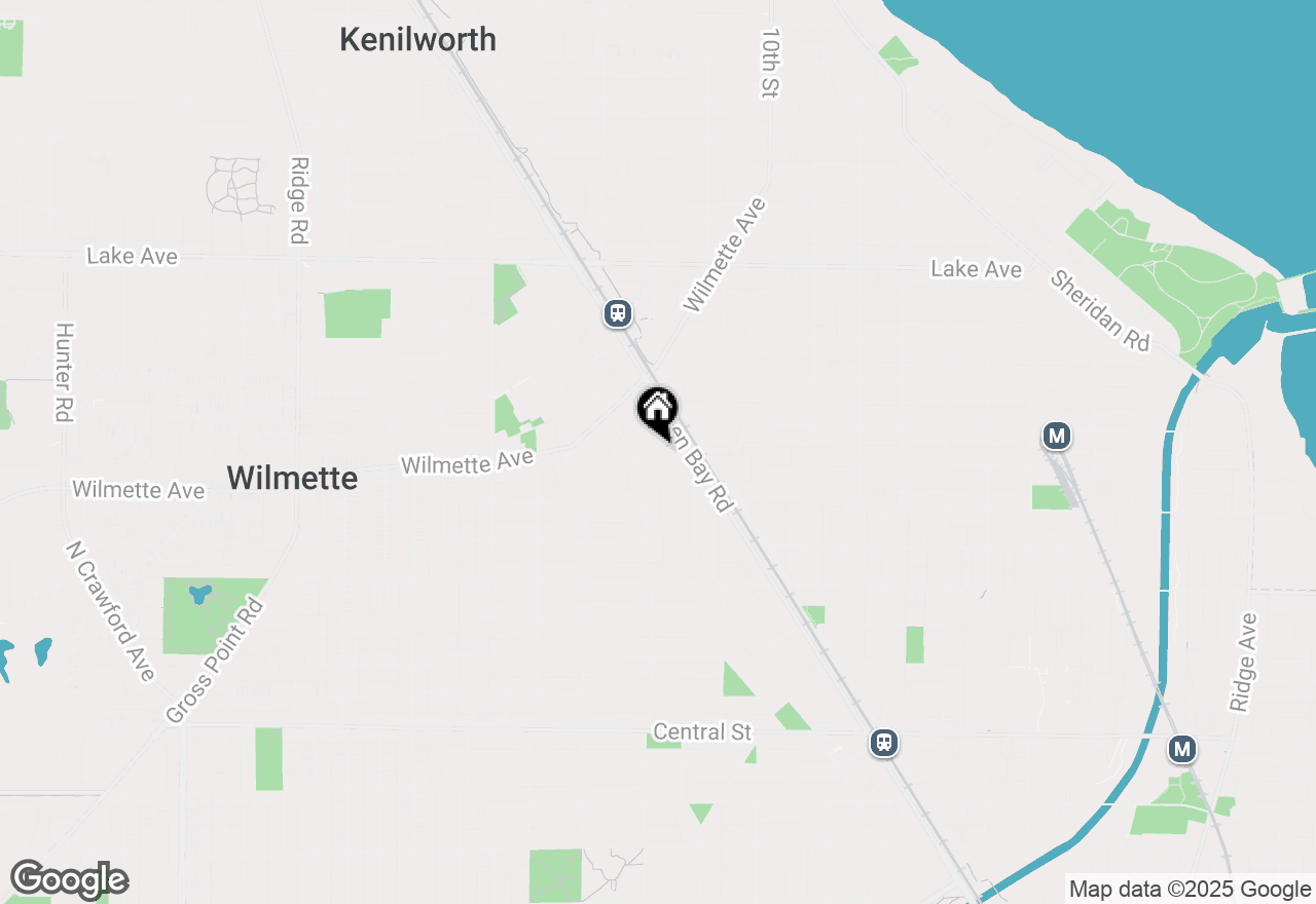 Map of 1123 Linden Avenue, Wilmette, IL 60091