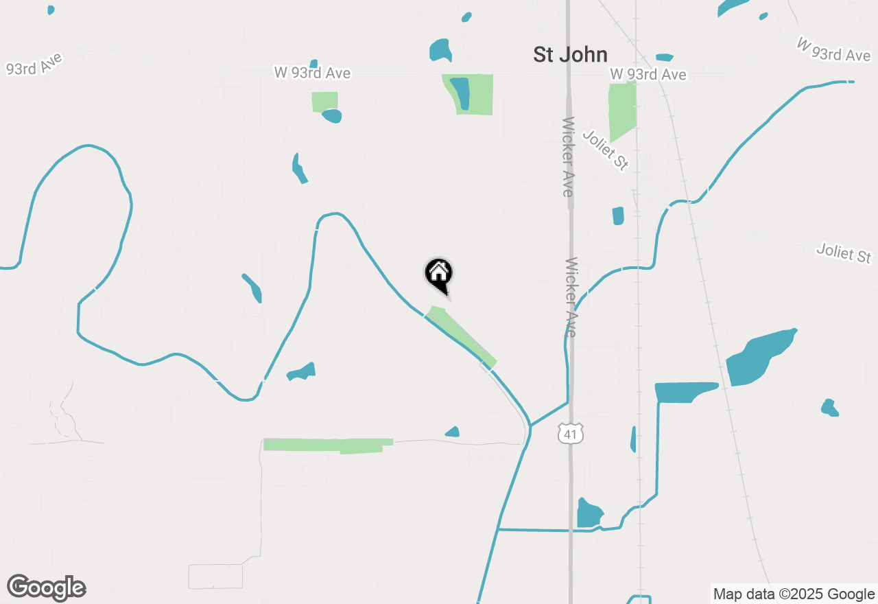 Map of 9893 Olcott Avenue, St. John, IN 46373