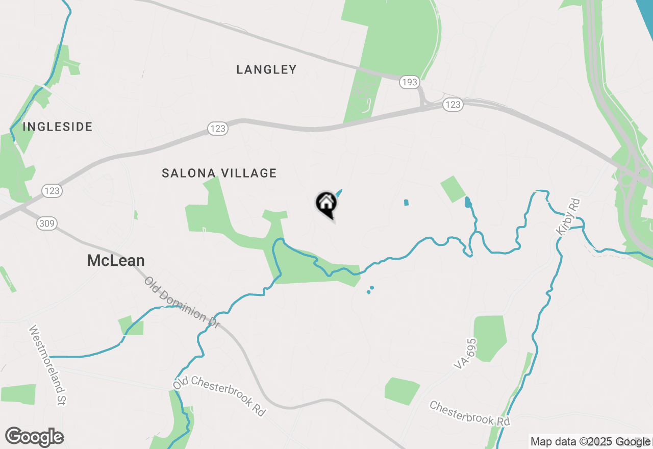 Map of 1402 Langley Place, Mclean, VA 22101