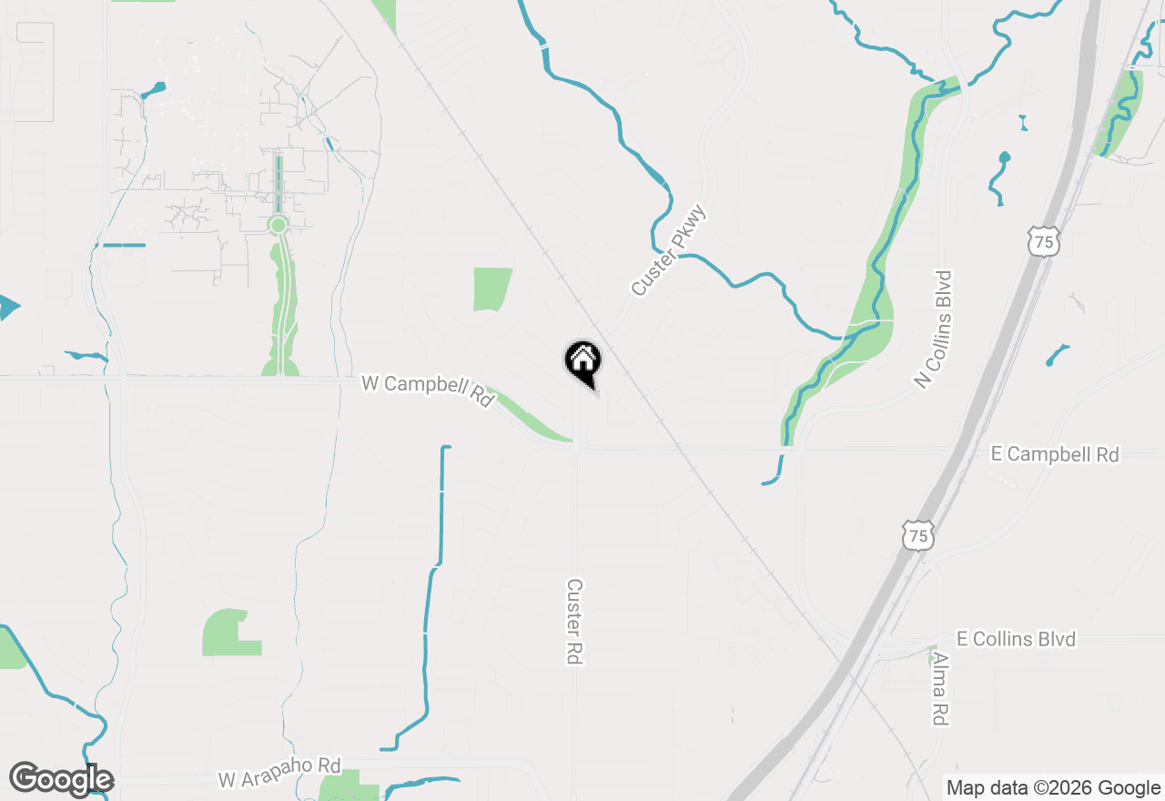 Map of 2016 Custer Parkway, Richardson, TX 75080