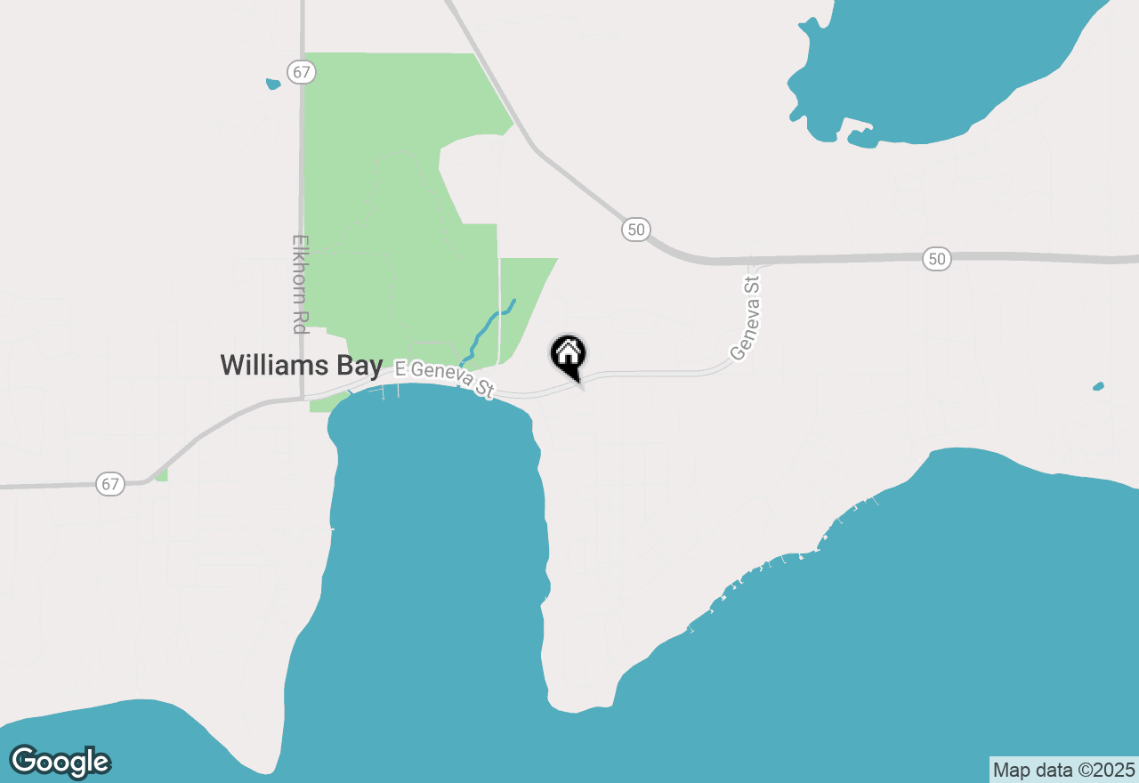 Map of 542 Glenview Rd, Williams Bay, WI 53191
