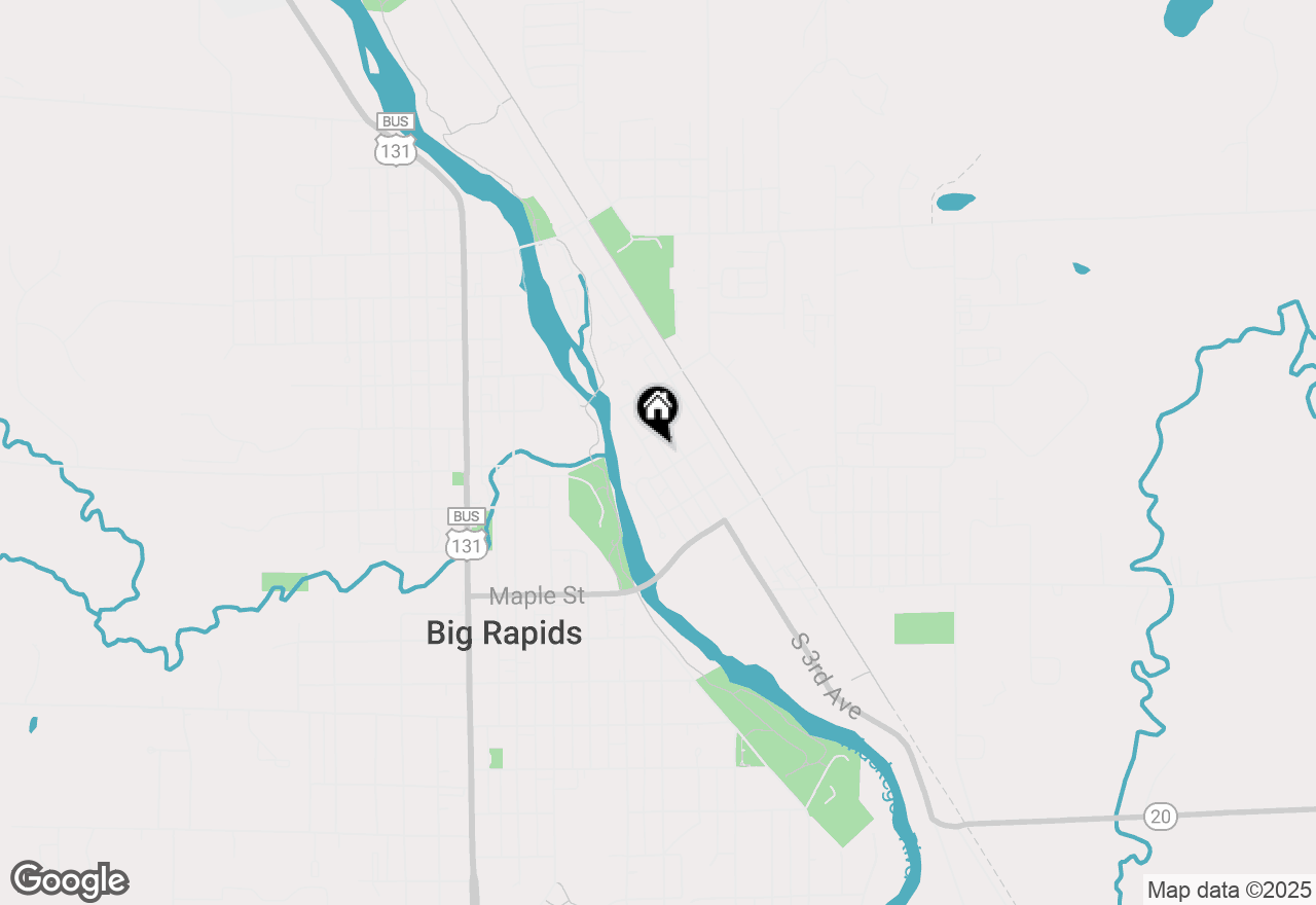 Map of 316 2nd Avenue, Big Rapids, MI 49307