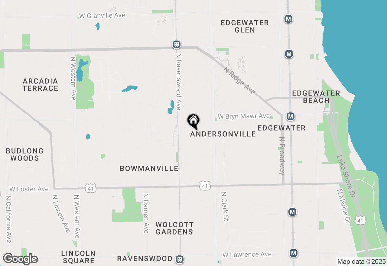 Map of 1704 W Catalpa Avenue #3W, Chicago, IL 60640