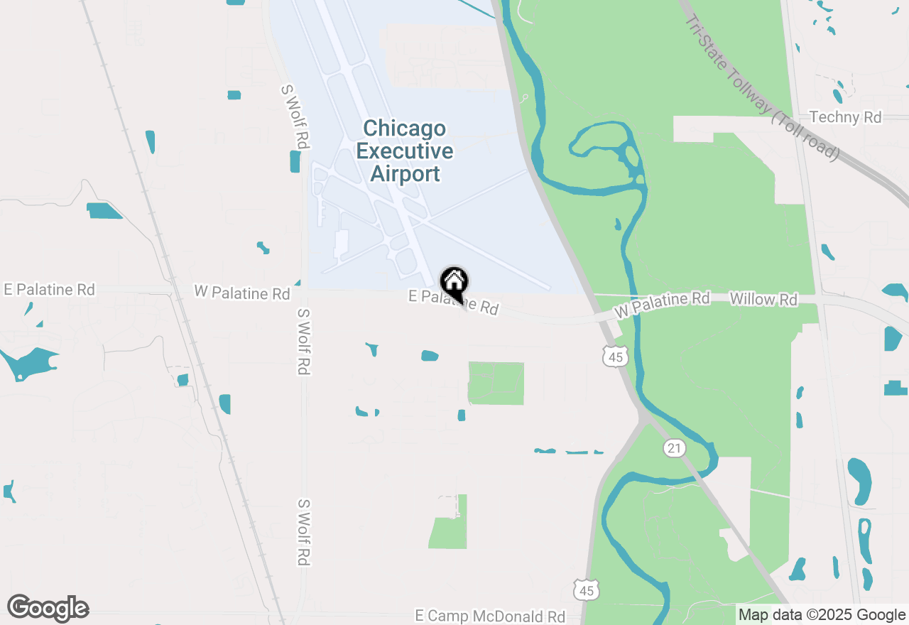Map of 65 E Palatine Road #201-203, Prospect Heights, IL 60070