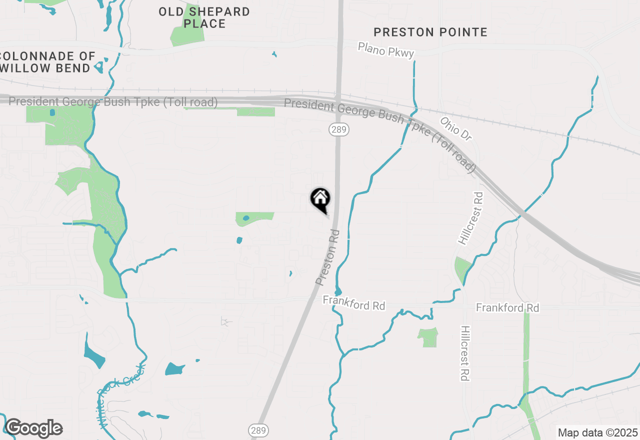 Map of 6236 Cupertino Trail, Dallas, TX 75252