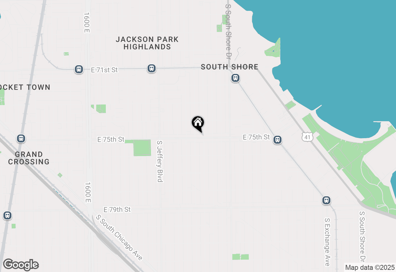 Map of 2206 E 75th Street, Chicago, IL 60649