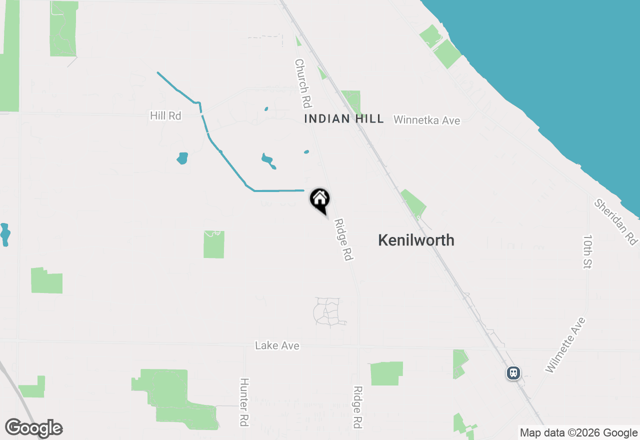 Map of 2018 Beechwood Avenue, Wilmette, IL 60091