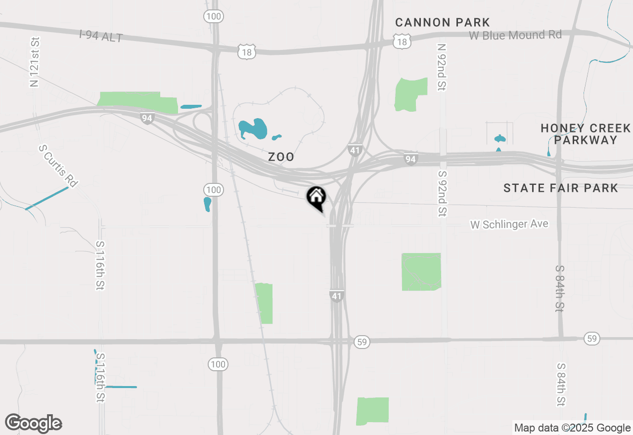 Map of 10037 W Bungalow Pkwy, West Allis, WI 53214