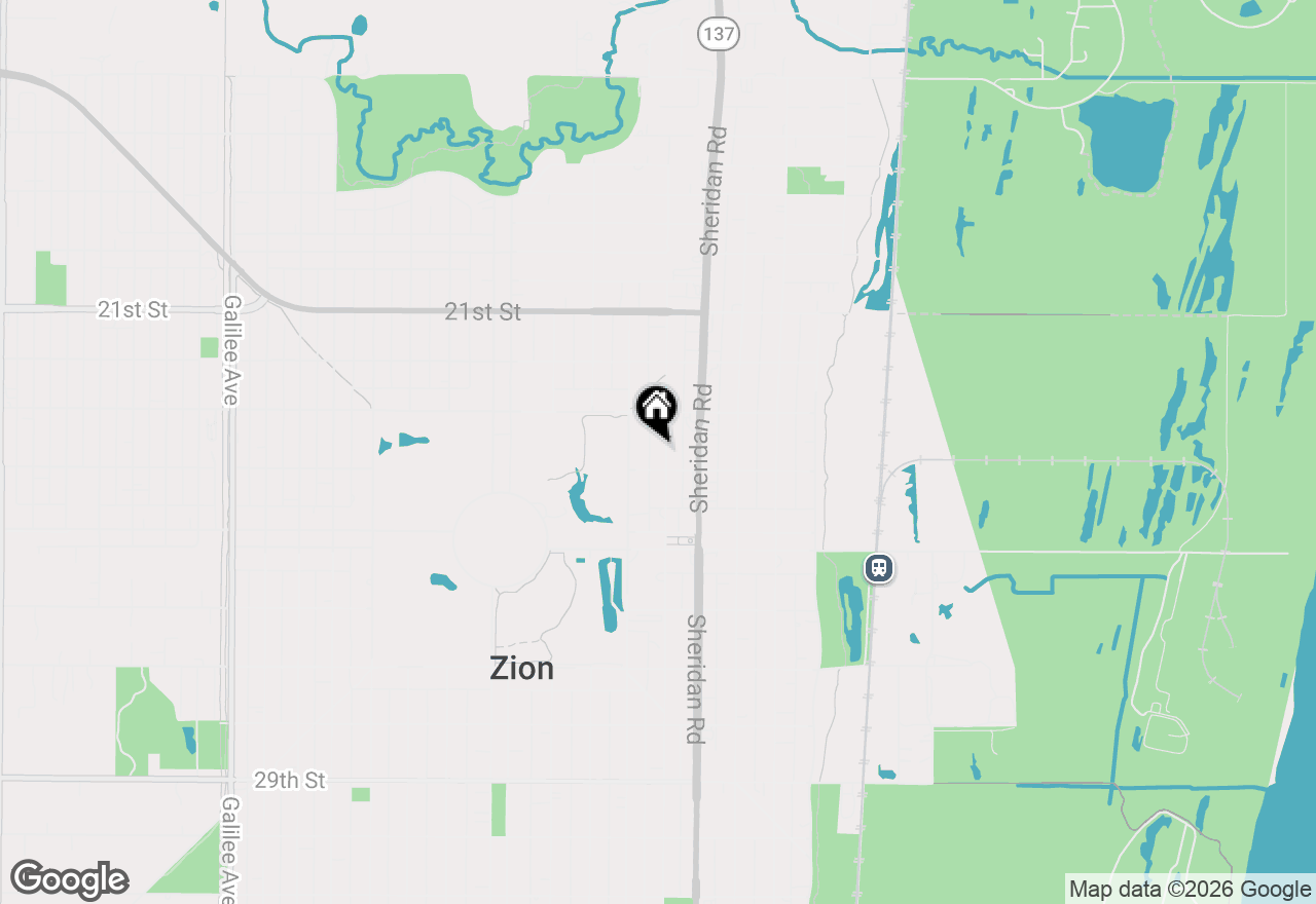 Map of 2314 Elisha Avenue, Zion, IL 60099