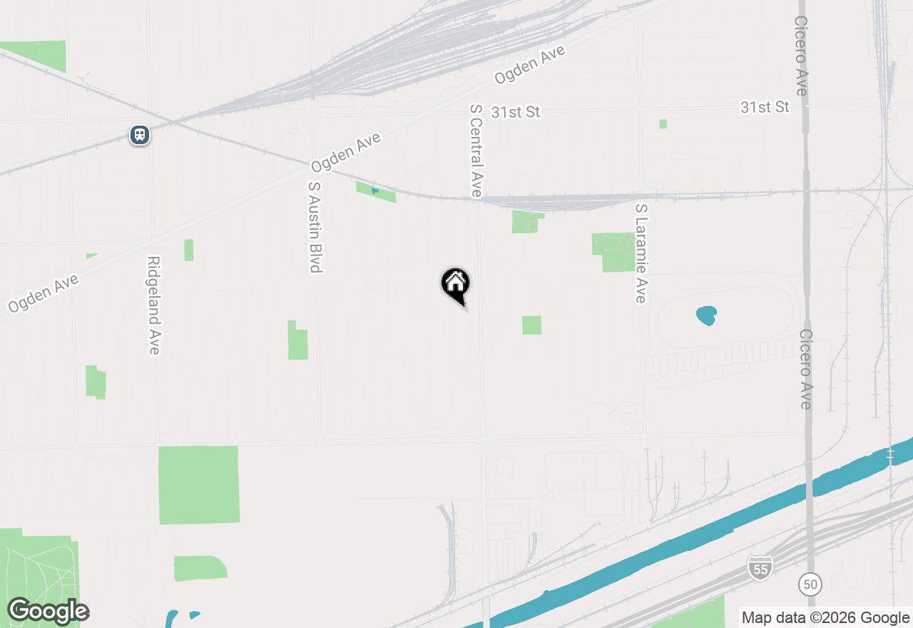 Map of 3546 S 56th Court, Cicero, IL 60804