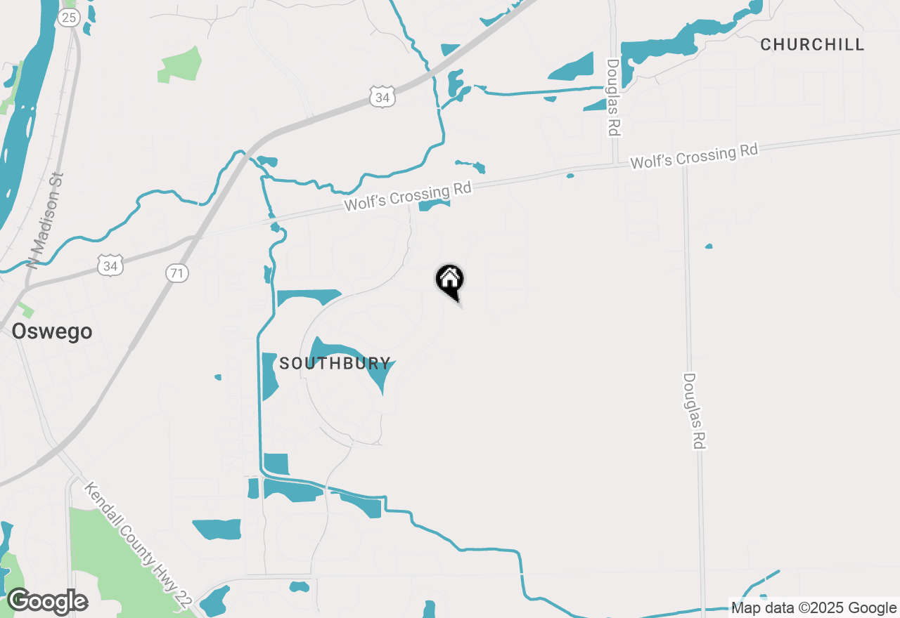 Map of 854 Preston Lane, Oswego, IL 60543