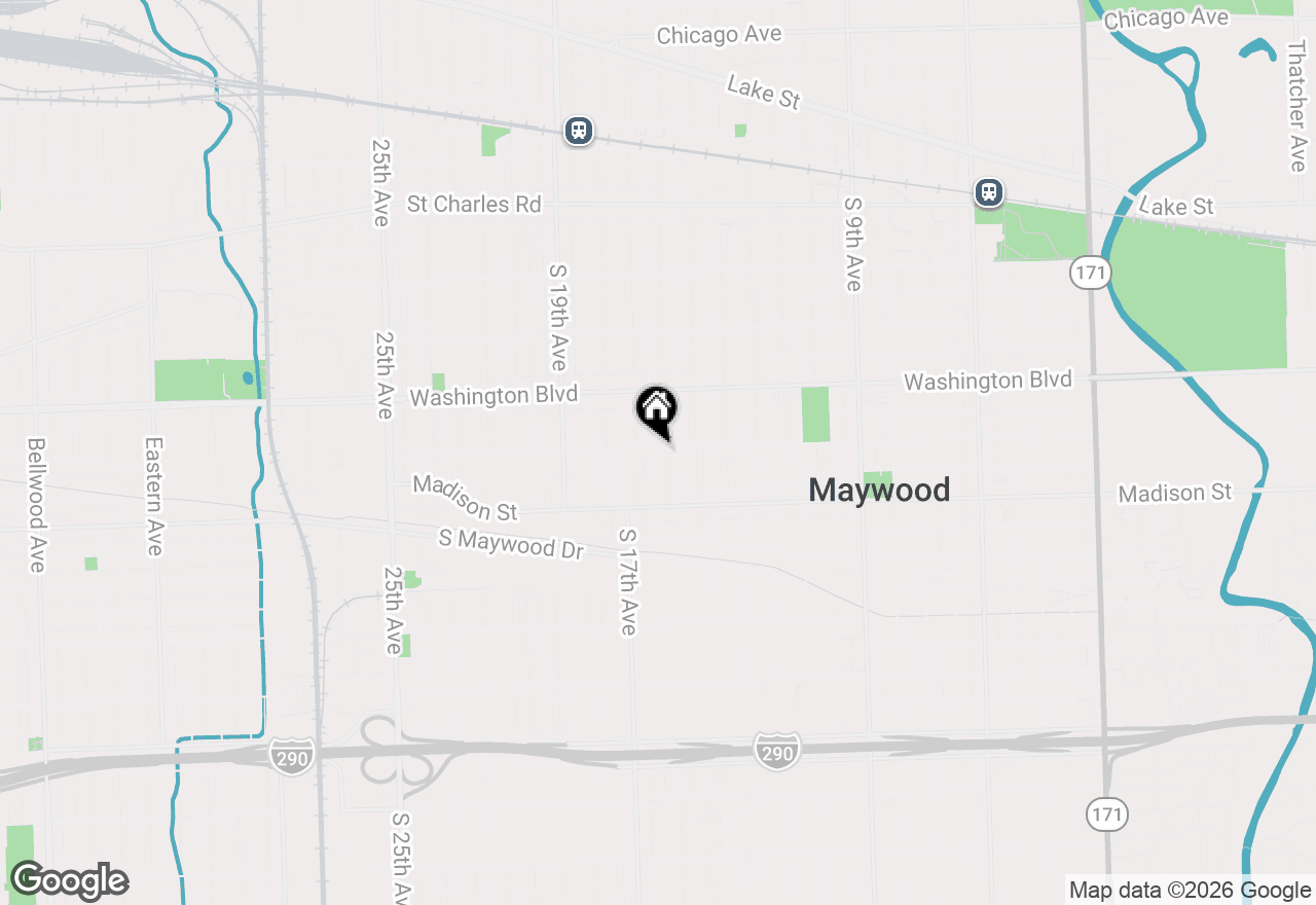 Map of 801 S 16th Avenue, Maywood, IL 60153