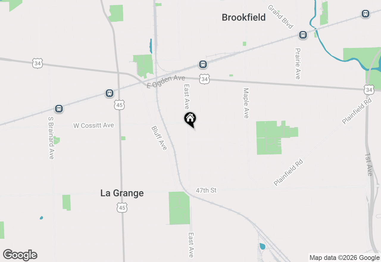Map of 4327 Eberly Avenue, Brookfield, IL 60513