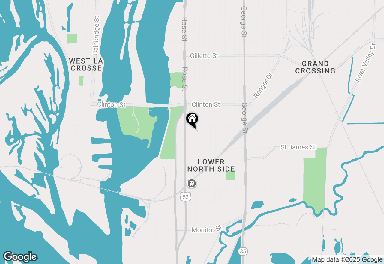 Map of 1019 Caledonia St, La Crosse, WI 54603