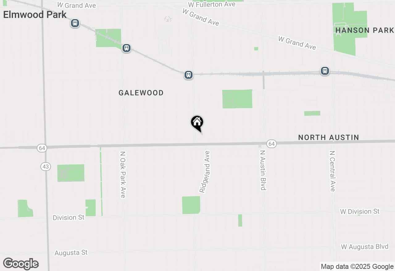 Map of 1627 N Narragansett Avenue, Chicago, IL 60639