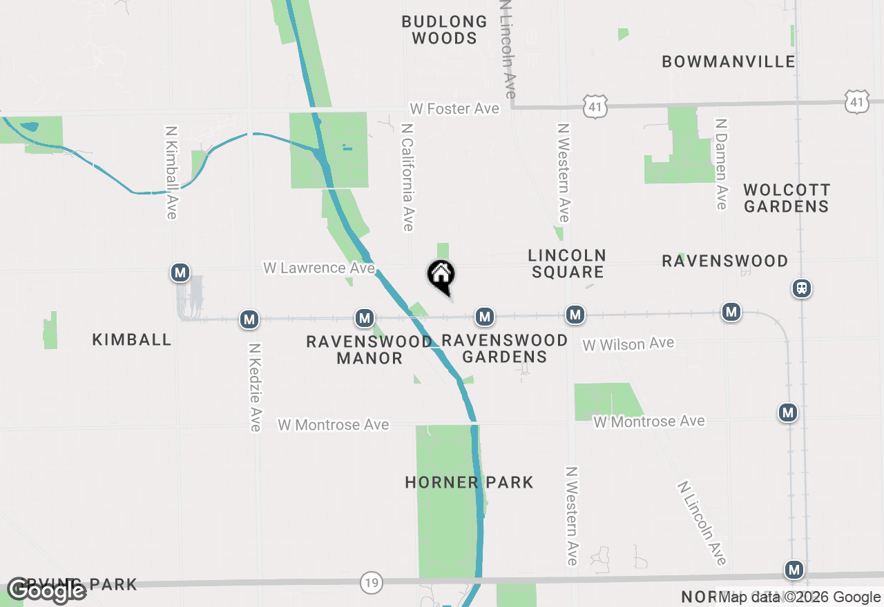 Map of 2712 W Leland Avenue #3, Chicago, IL 60625
