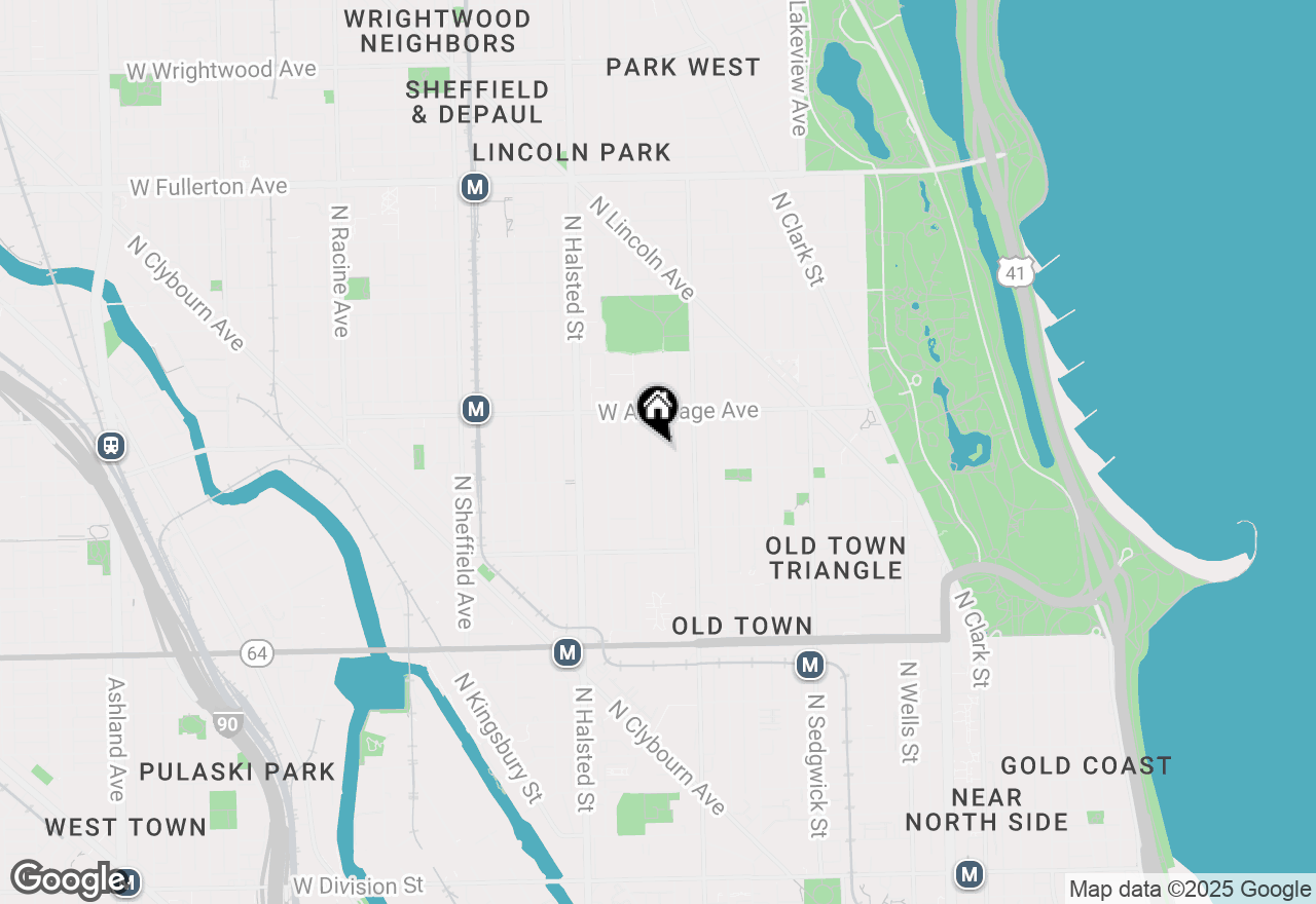 Map of 1930 N Howe Street, Chicago, IL 60614