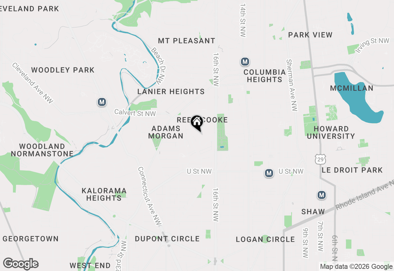 Map of 1700 Kalorama Road Nw #PH502, Washington, DC 20009