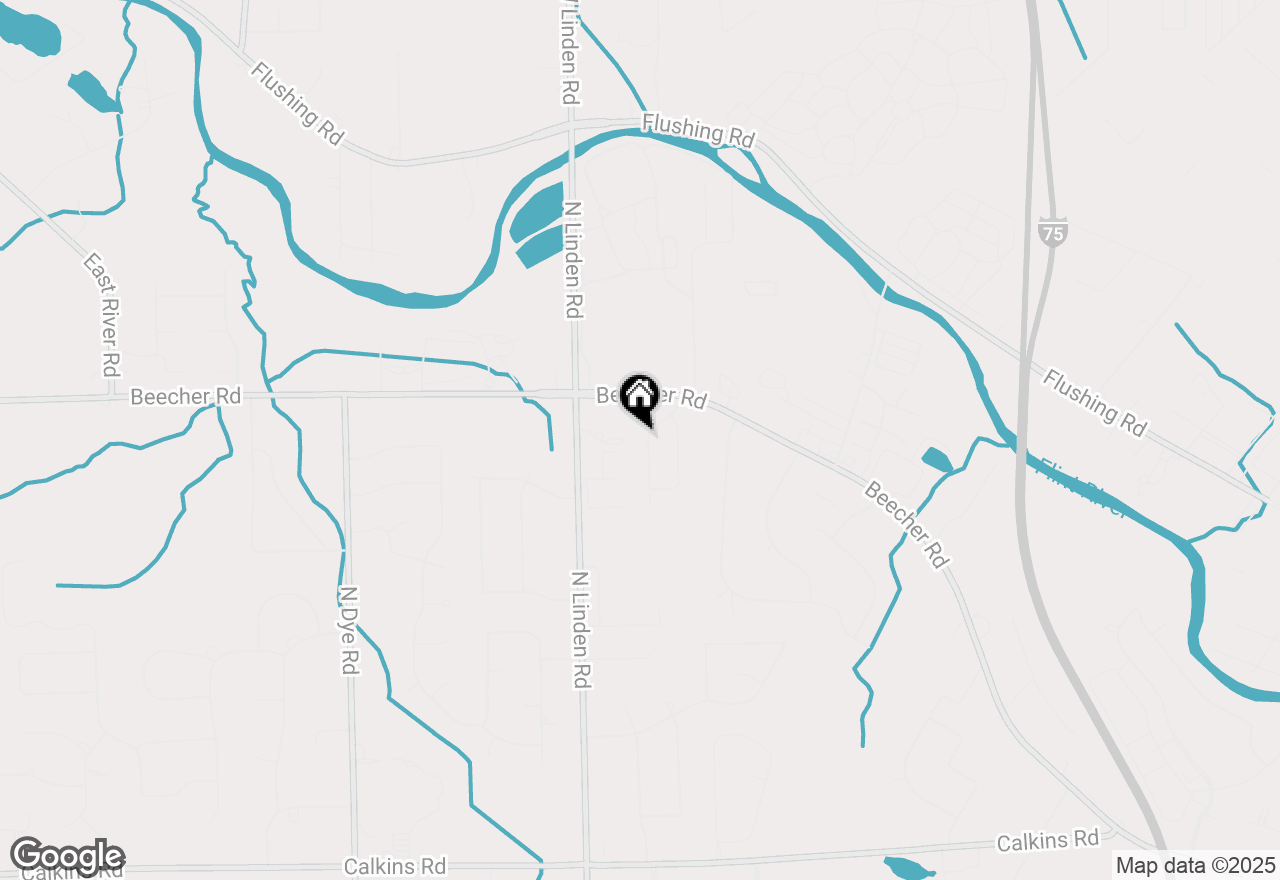 Map of 1437 Hillside Drive, Flint, MI 48532