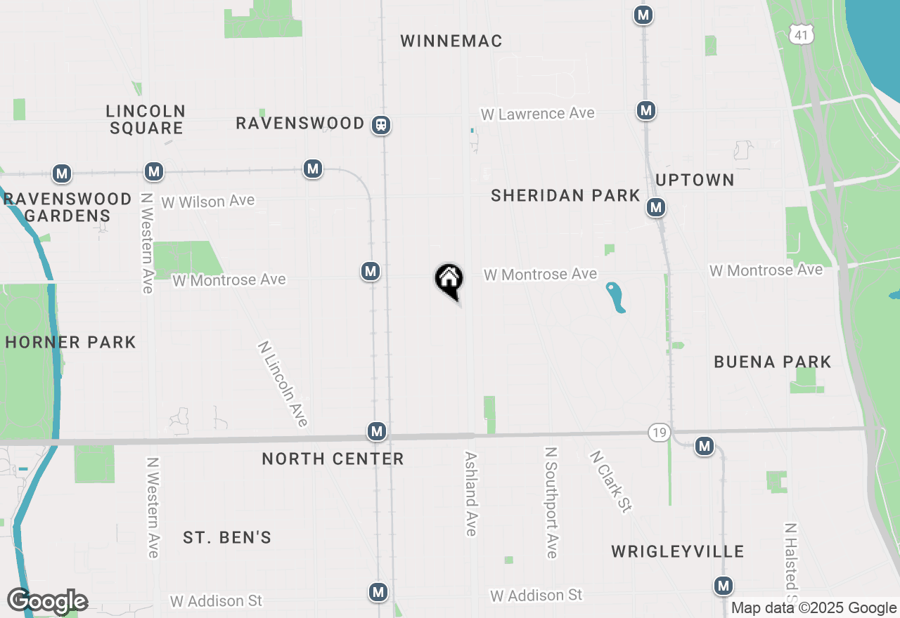 Map of 4307 N Paulina Street #1R, Chicago, IL 60613