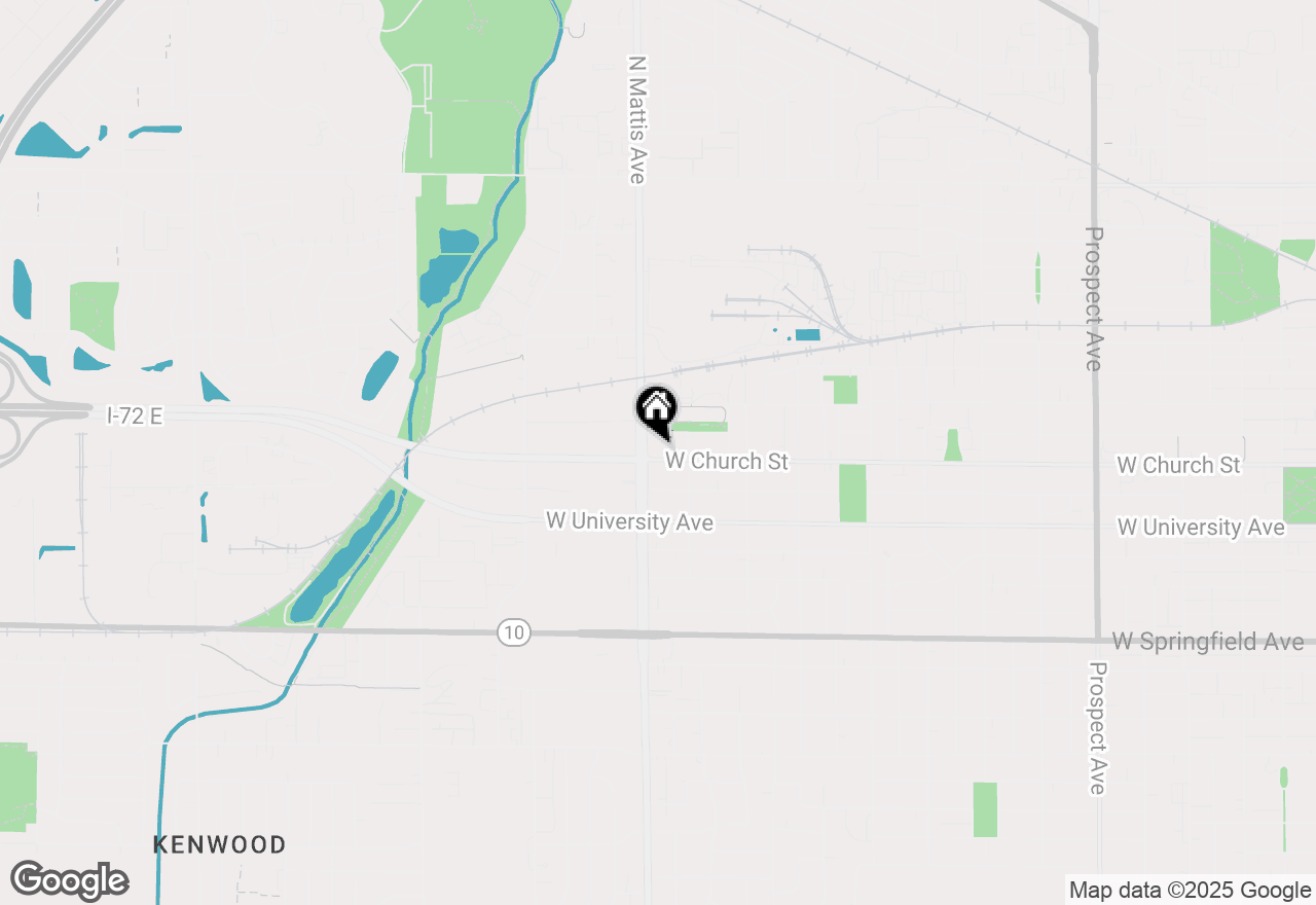 Map of 1710 W Church Street, Champaign, IL 61821