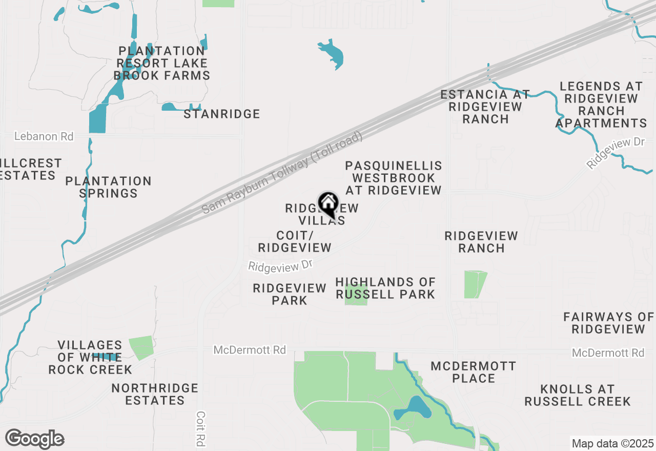 Map of 3500 Flat Creek Drive, Plano, TX 75025