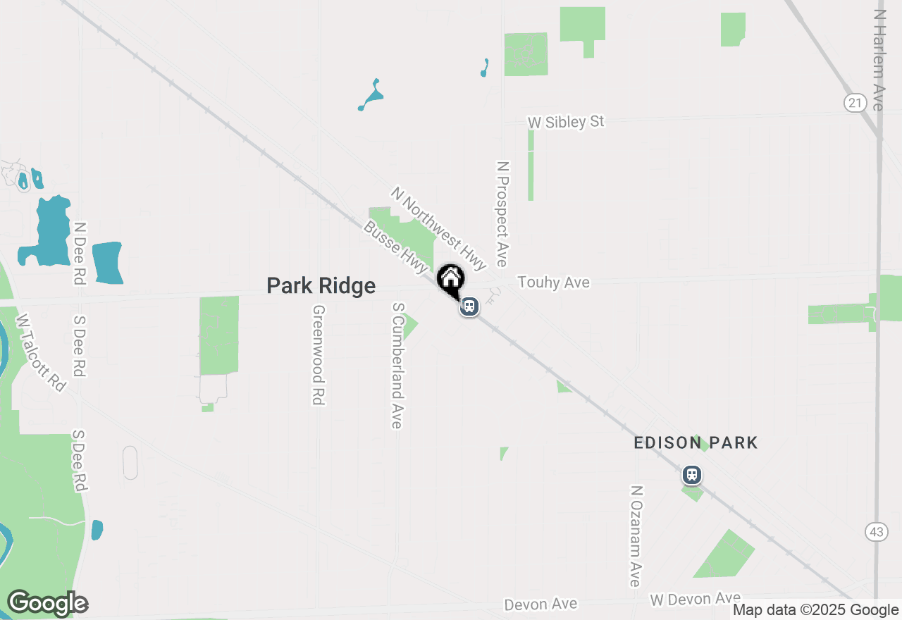 Map of 36 Main Street, Park Ridge, IL 60068