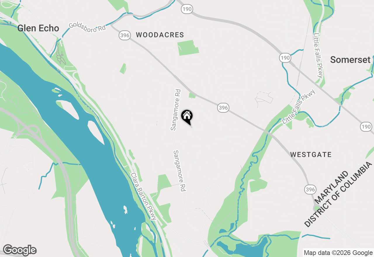 Map of 5909 Madawaska Road, Bethesda, MD 20816