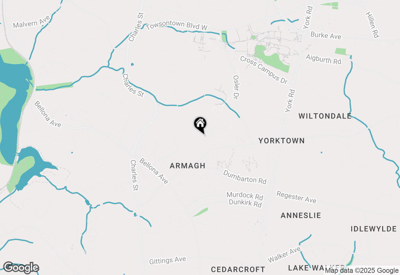 Map of 210 Stanmore Road, Baltimore, MD 21212