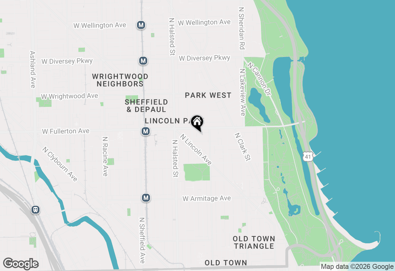 Map of (Address confidential), Chicago, Illinois 60614