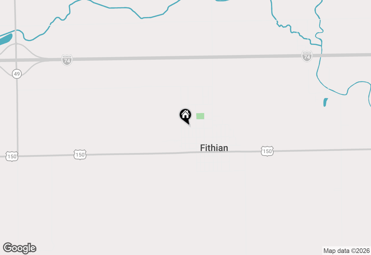 Map of 408 W Franklin Street, Fithian, IL 61844