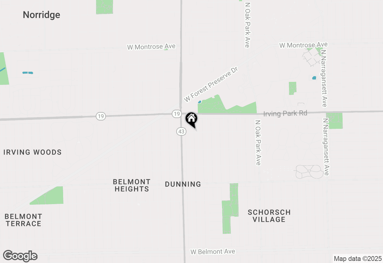 Map of 3901 N Neva Avenue, Chicago, IL 60634