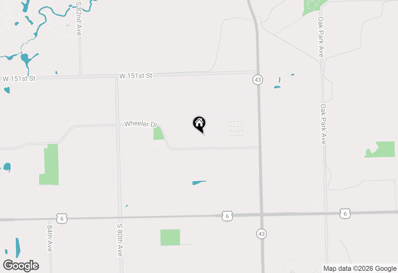 Map of 7525 Halesia Court, Orland Park, IL 60462
