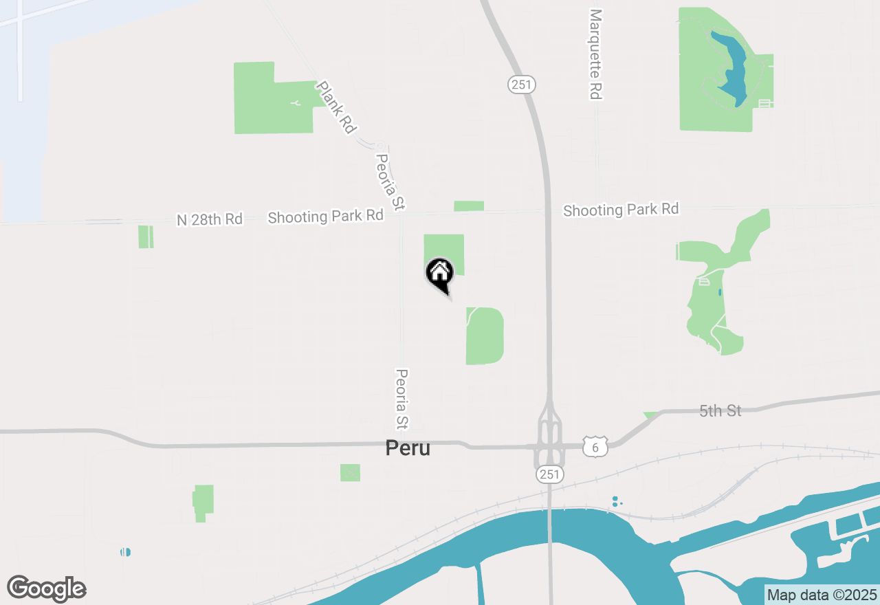 Map of 1603 11th Street, Peru, IL 61354