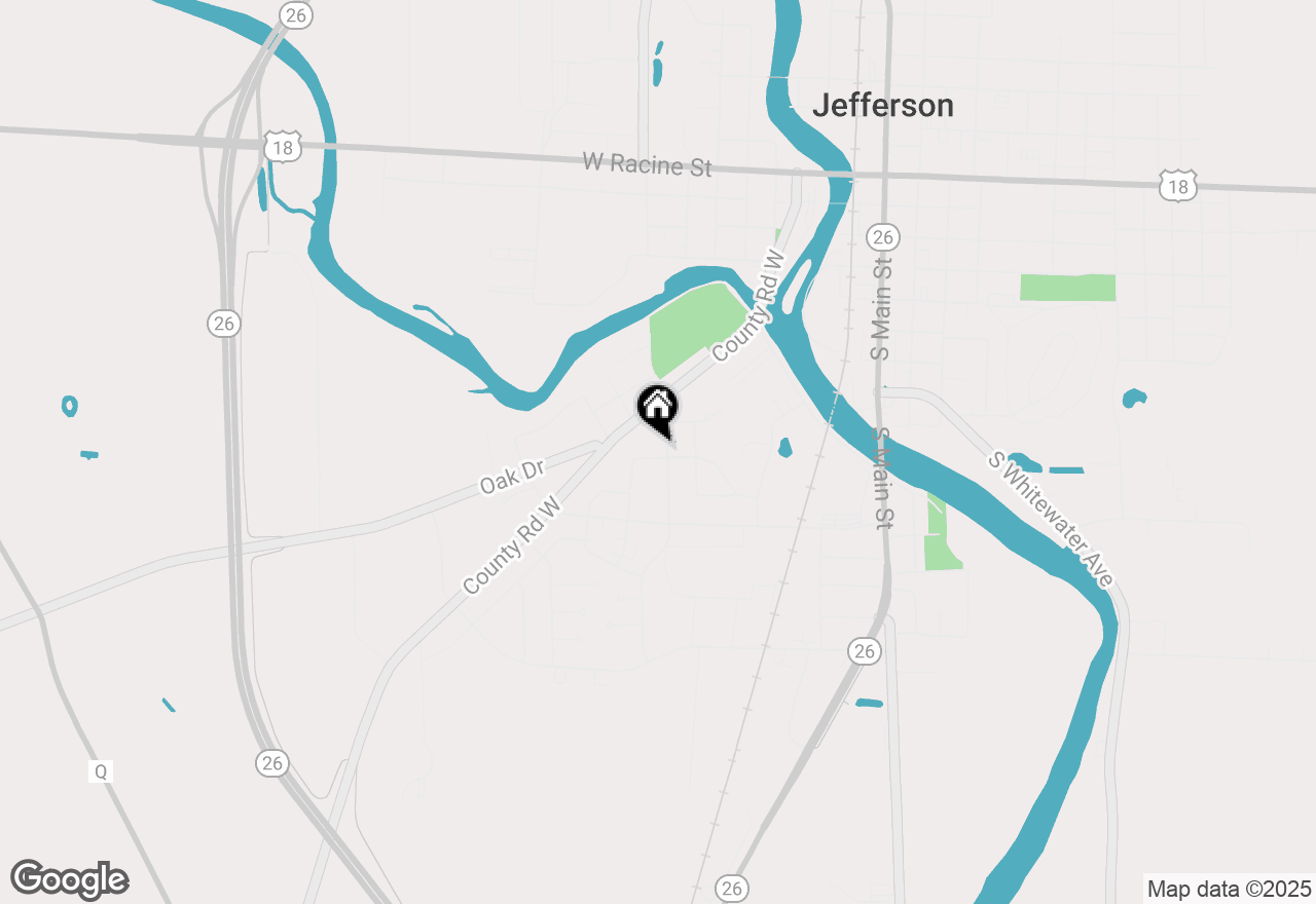 Map of 855 Hillside Drive, Jefferson, WI 53549