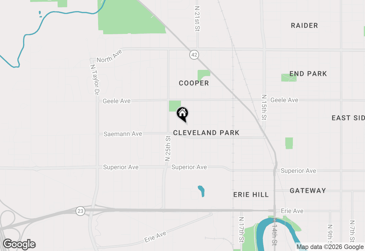 Map of 1844 N 23rd St, Sheboygan, WI 53081