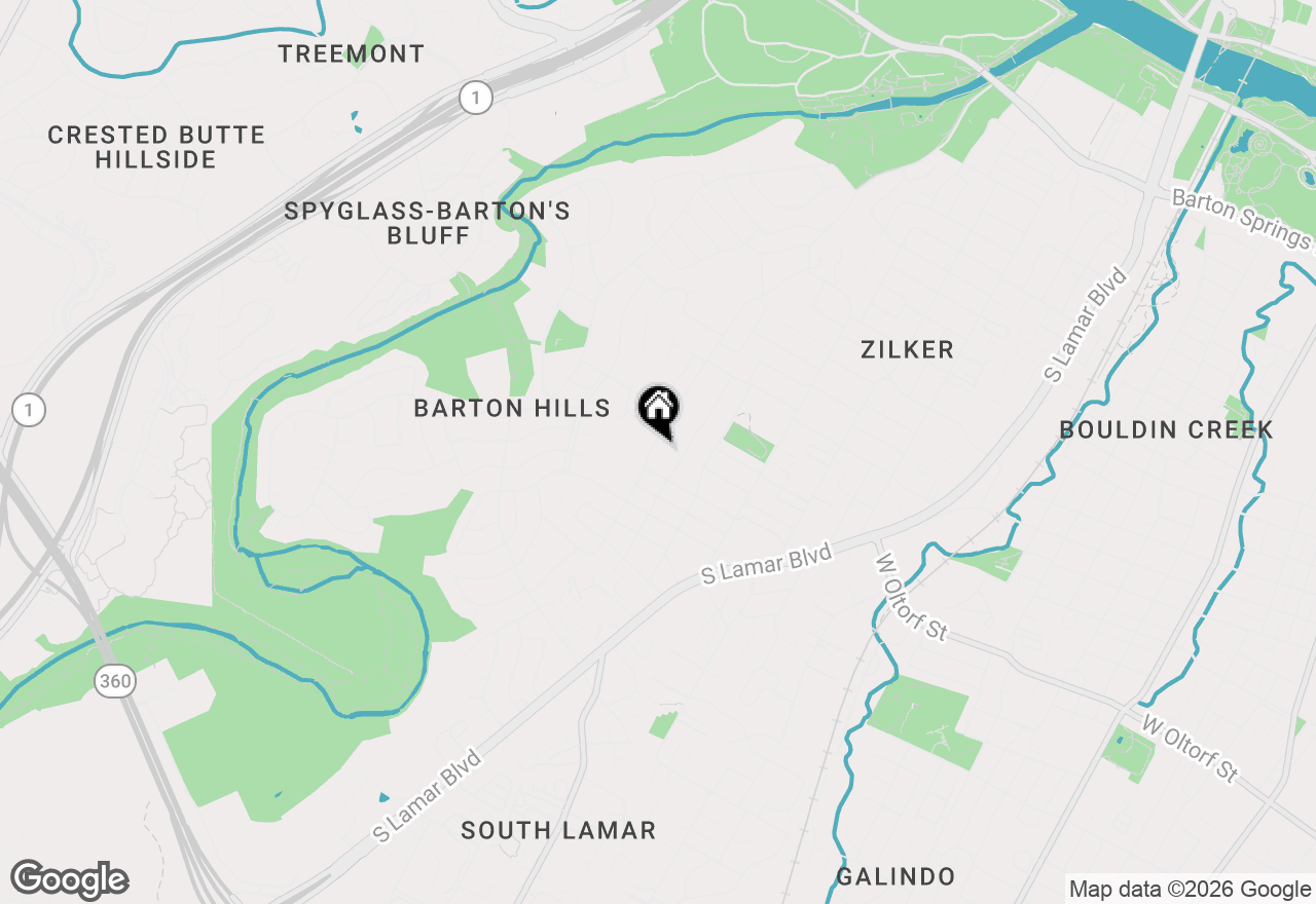 Map of 2117 A Rabb Rd, Austin, TX 78704