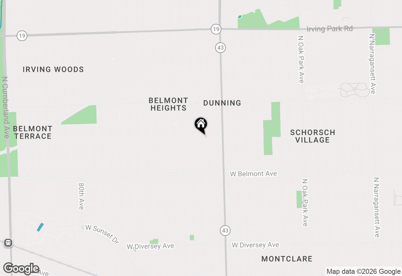 Map of 7310 W Roscoe Street, Chicago, IL 60634