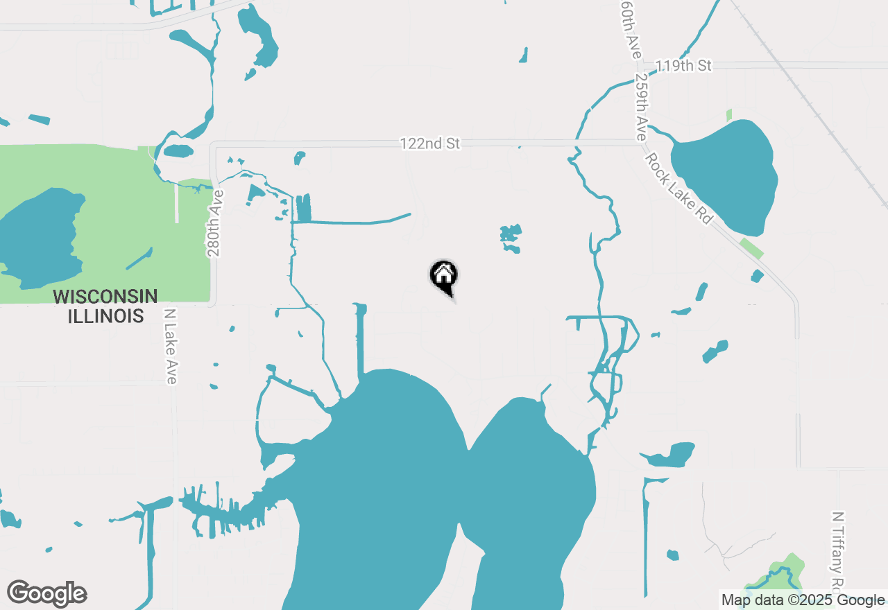 Map of 25612 W Woodlawn Avenue, Antioch, IL 60002