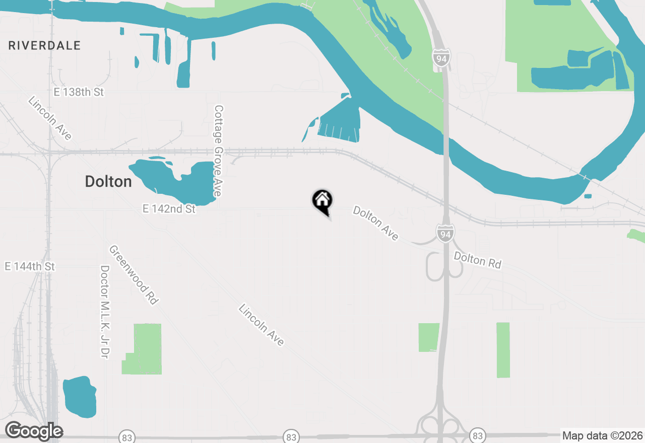 Map of 14223 University Avenue, Dolton, IL 60419