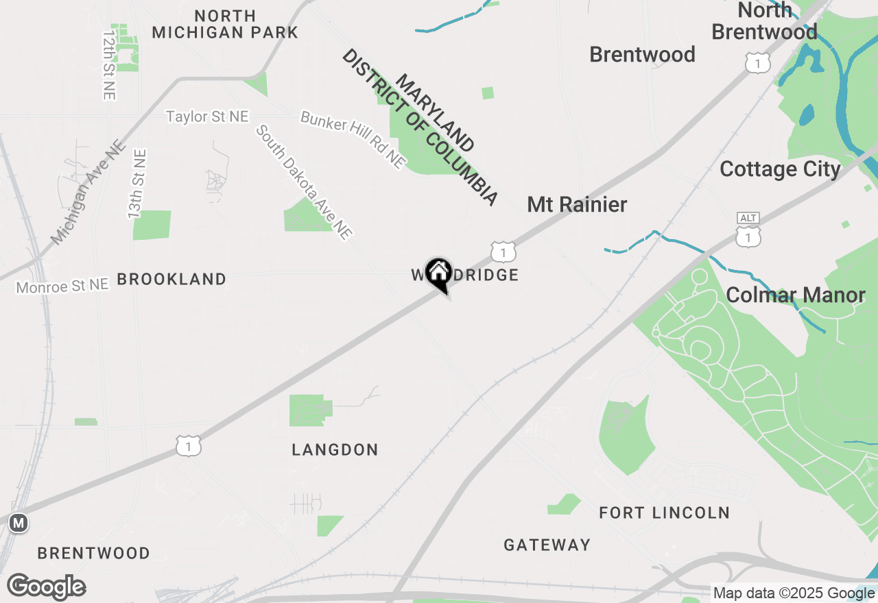 Map of 2620 Brentwood Road Ne, Washington, DC 20018