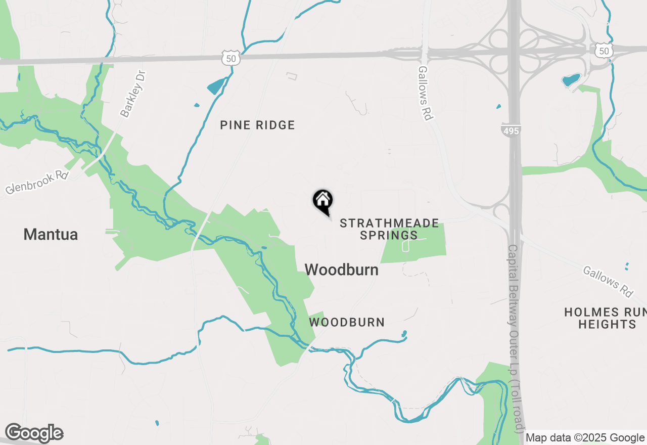 Map of 3371 Breckenridge Court, Annandale, VA 22003