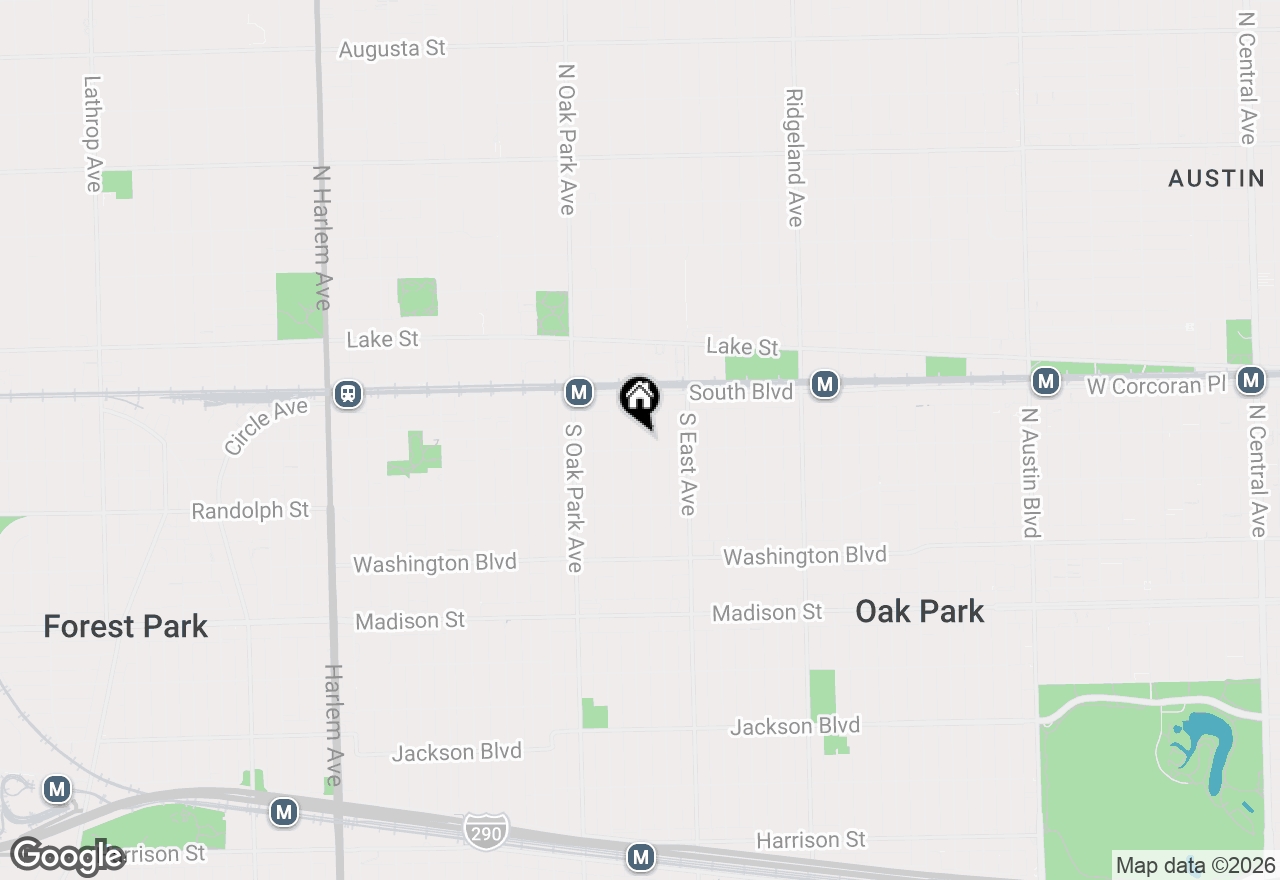 Map of 141 Wesley Avenue, Oak Park, IL 60302