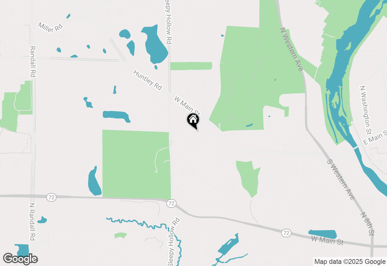 Map of 1325 Westley Lane, West Dundee, IL 60118