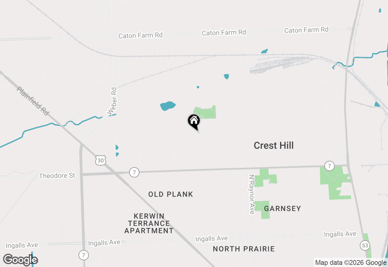 Map of 1714 Burry Circle Drive, Crest Hill, IL 60403