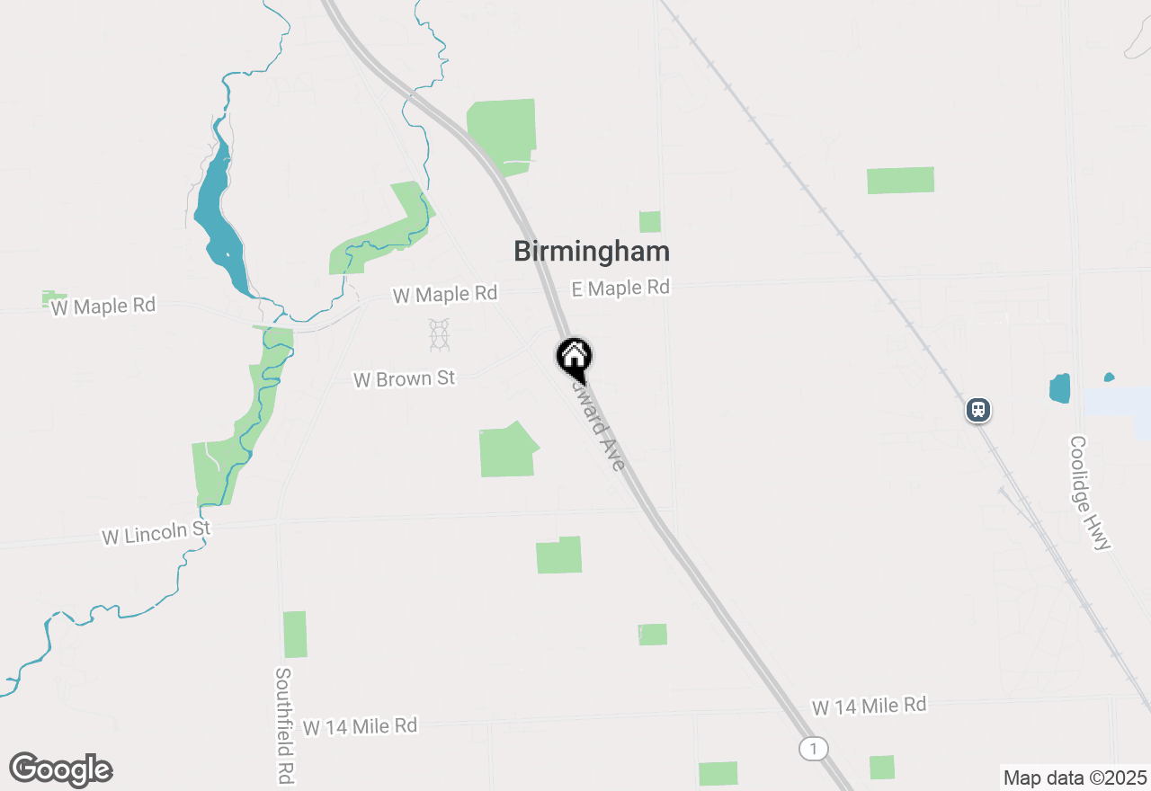 Map of 555 S Old Woodward Avenue #502, Birmingham, MI 48009