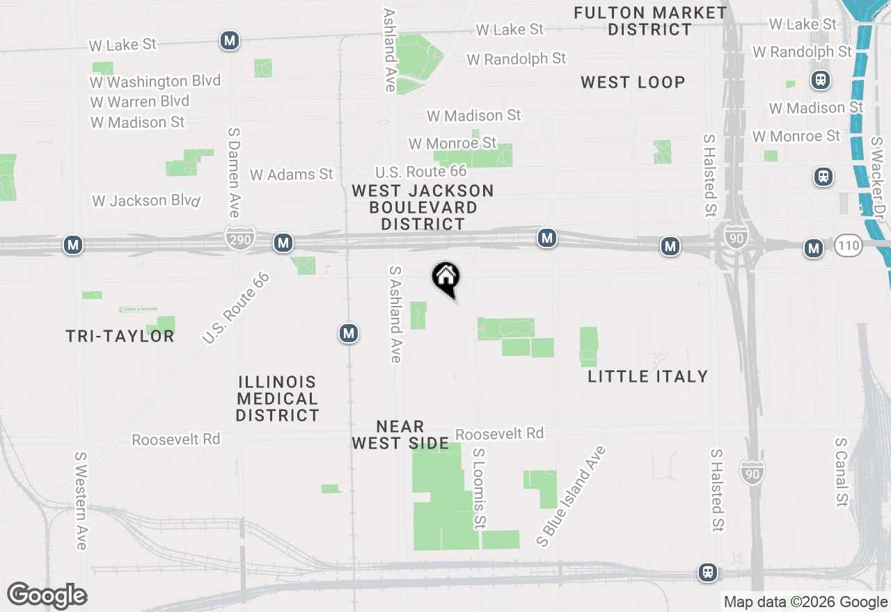 Map of 1446 W Lexington Street, Chicago, IL 60607